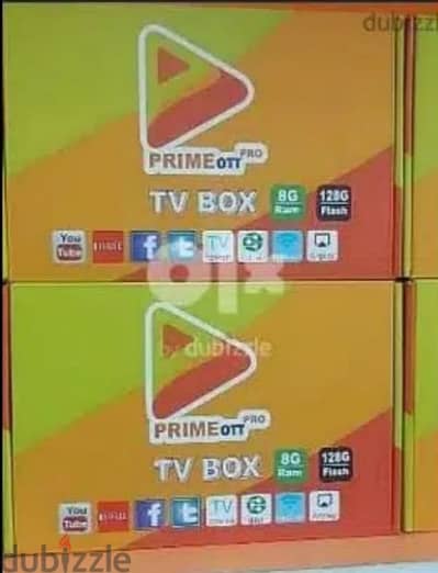 Yellow model android smart Box all country channels work with 1YEAR Su