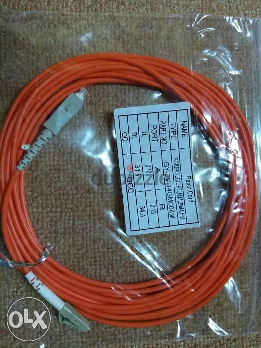 Fiber Optic patch cord sm, mm, 3mtr, 5mtr 3