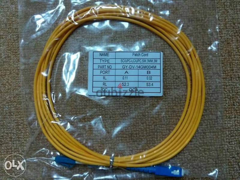 Fiber Optic patch cord sm, mm, 3mtr, 5mtr 4