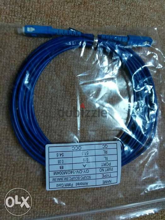 Fiber Optic patch cord sm, mm, 3mtr, 5mtr 5
