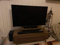 tv stand and 7 seater sofa