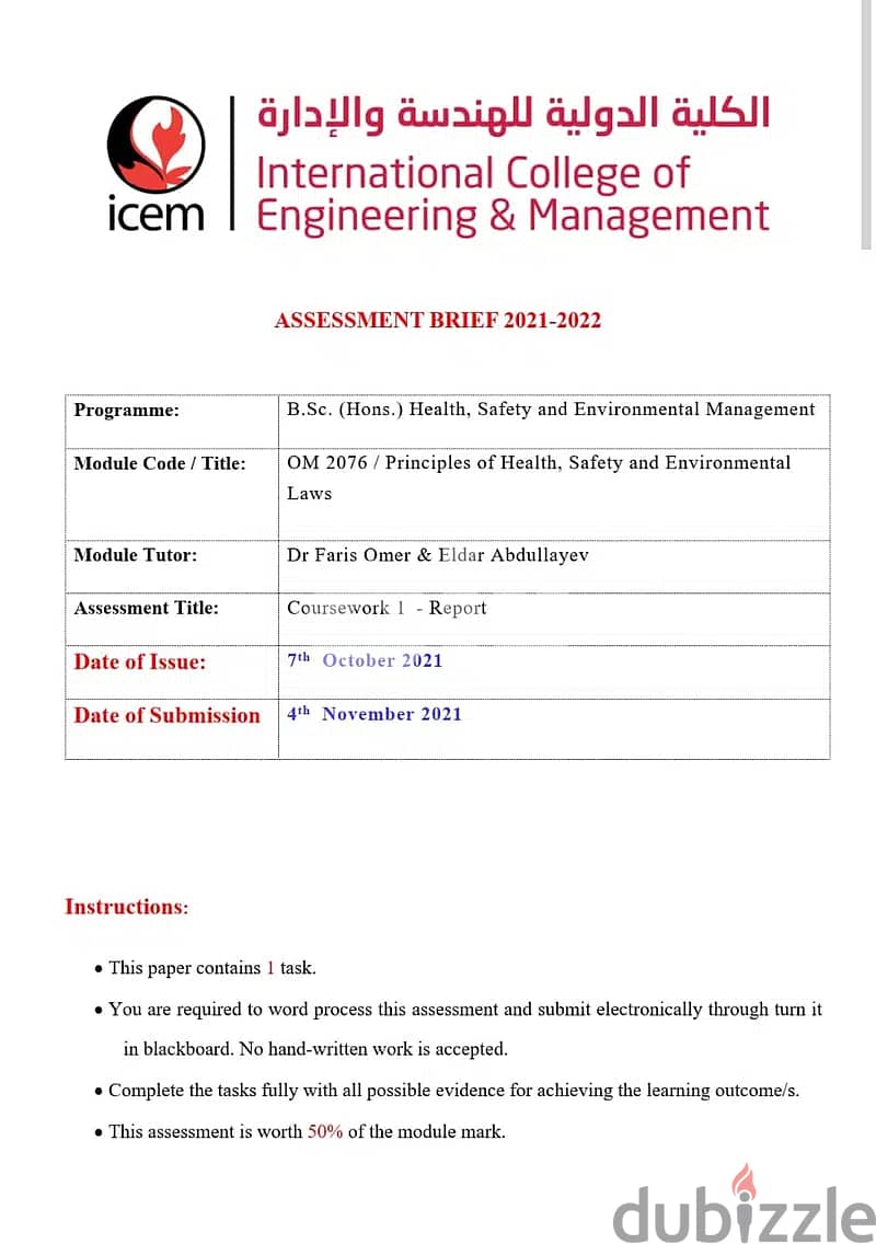 Assignments and Projects for University students 2