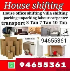 movers and Packers house shifting office shifting