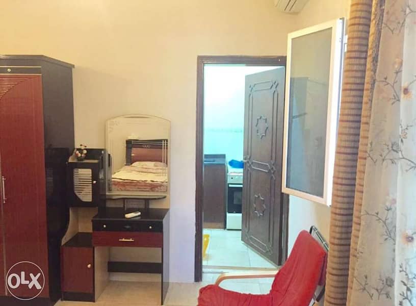 studio fully furnished located in alzibah استديو مؤثث بالعذيبه 1