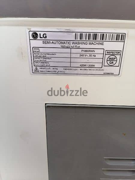 LG washing machine 14 kg good quality made in Thailand 8