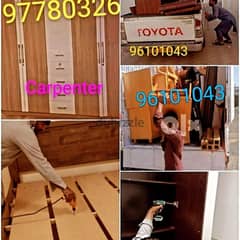 I m carpenter furniture repair and fixing and house Shfting 0