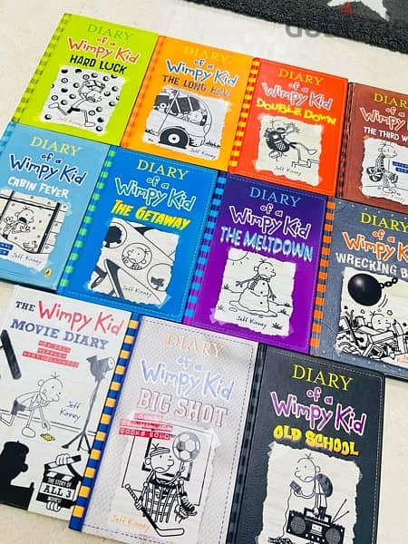 9 hard bound “Diary of the Wimpy Kid” collection /children books 1