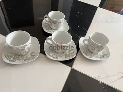 Cute Teacups with Saucer - 4pcs. Assured gift on visit