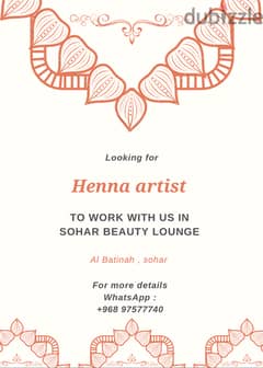 Looking for henna artist