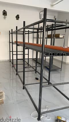 Steel rack and Counter table