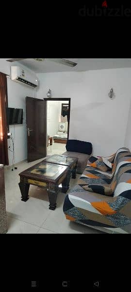 fully furnished apartment 2 bedroom and hal with kitchen in a khwair 1
