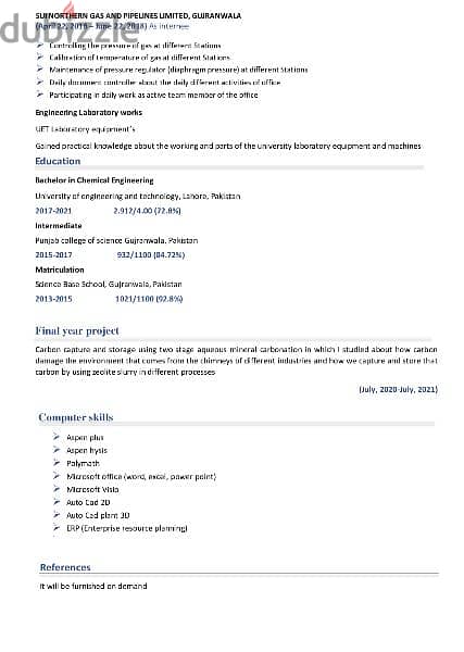 Project Engineer 1
