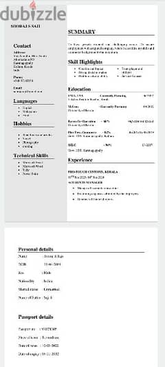 Looking for job