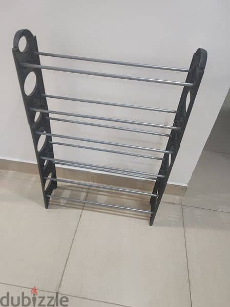 shoe rack. sparingly used 2