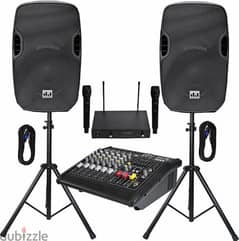 Rent for Sound system and videography