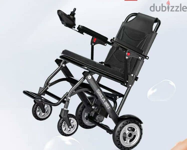 Electric wheelchair designed for travelling. 1