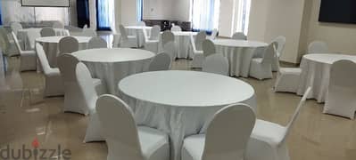 chair and table. Air cooler. tent. carpet. boffay table for rent