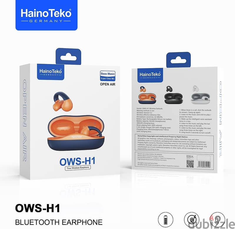 Haino Teko True Wireless Earphone OWS-H1 || BrandNew || 1