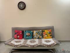 sofa bed with cushions