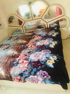 kingSize bed with mattress + 2 wardrobes