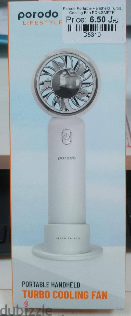 Porodo portable Handheld Turbo Cooling Fan PD-LSMPTF (BoxPack) 2
