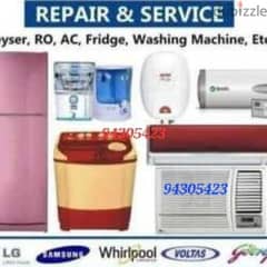 AC refrigerator automatic washing machine dishwasher Rapring and ser