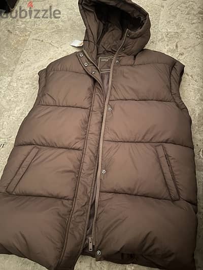 Matalan Winter Jacket brown with hoodie NEW  XL