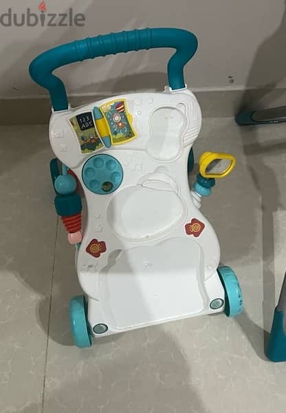 high chair and walker both together 3