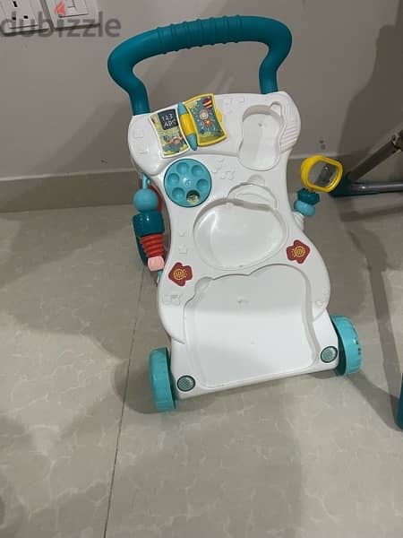 high chair and walker both together 4