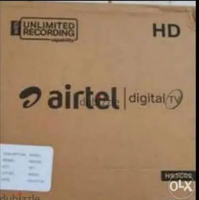 Airtel HD setup box with subscription six months