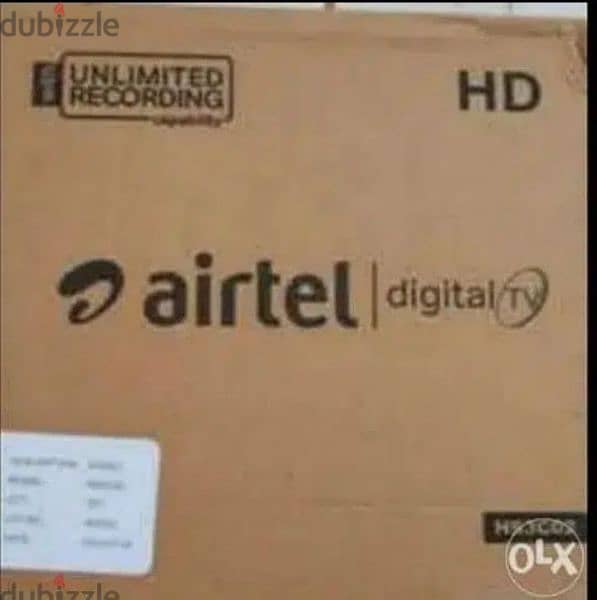 New Airtel Digital HD Receiver with 6months malyalam tamil 0