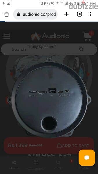 Audionic Extra bass bluetooth speaker 1