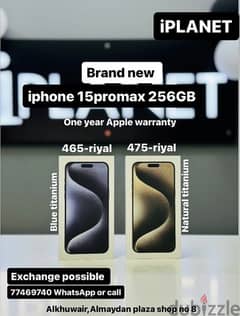 iPhone 15 promax 256GB brand new amazing price