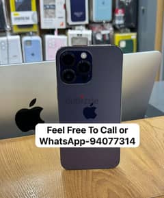 14 Pro Max 256GB 100% Clean Just Like New Call or WhatsApp-94077314