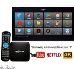 Android Tv box with 1year Subscription
