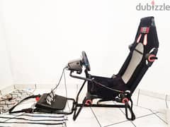 High-Quality Playstation Gaming Chair with Steering Wheel - Like New
