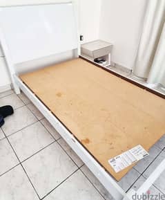 Sleek White Bed Frame - 4 Years Old and Well-Maintained 0
