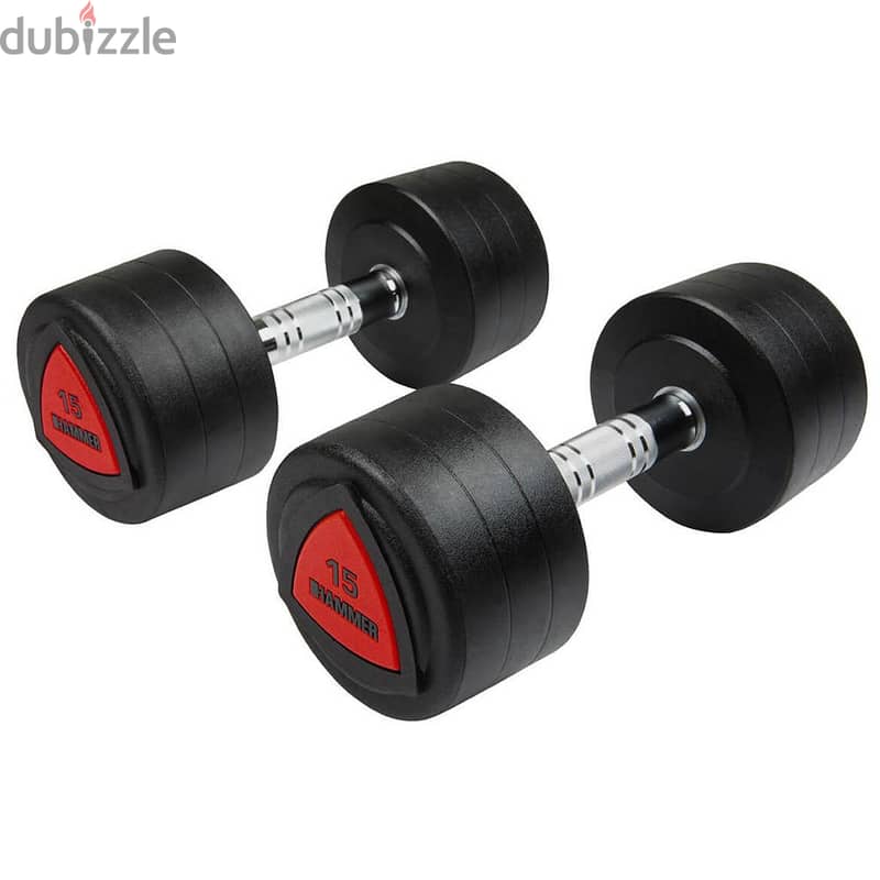 PVC Bouncer Gym Dumbbell and Hex Rubber Dumbbell 2