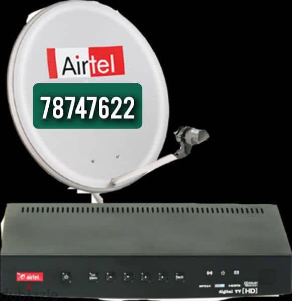 Satellite receiver and Dish antenna installation Nileset DishTv AirTel 0