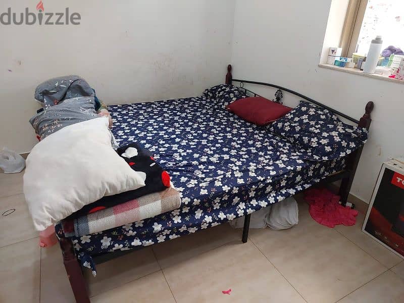 Used King sized Bed with mattress. 1