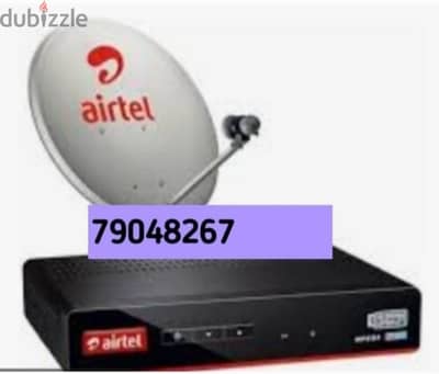 New Airtel Digital HD Receiver with Subscription malyalam Tamil sports