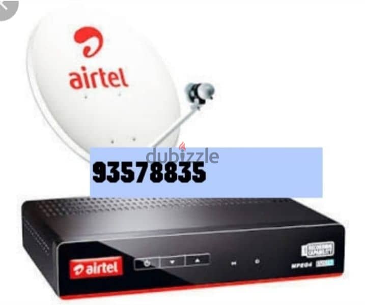 All satellite dish receiver sale and fixing Air tel Arabic All Dish 0