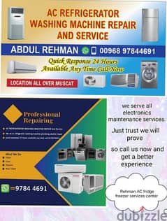 AC refrigerator washing machine repair And Service