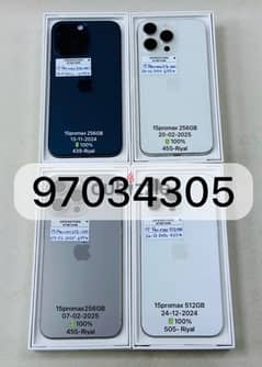 iPhone 15promax 256 gb   07-02-2025 apple warranty 100% battery health