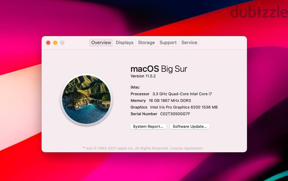 iMac (21.5" 4K 2015) 16GB, 512GB SSD Clean Condition. +968 94077314 4