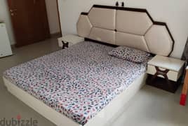 King Size Bed [Without Mattress] & Sliding Cupboard