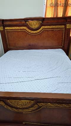 King Size Coat with mattress -Bed- wooden