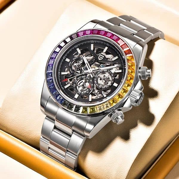 Pagani Watch (Rainbow Bazel Automatic Mechanical Watch) (READ AD) !!! 3