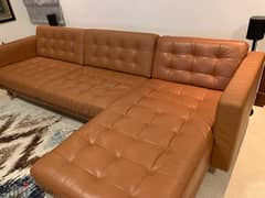 Ikea landskrona leather sofa 0