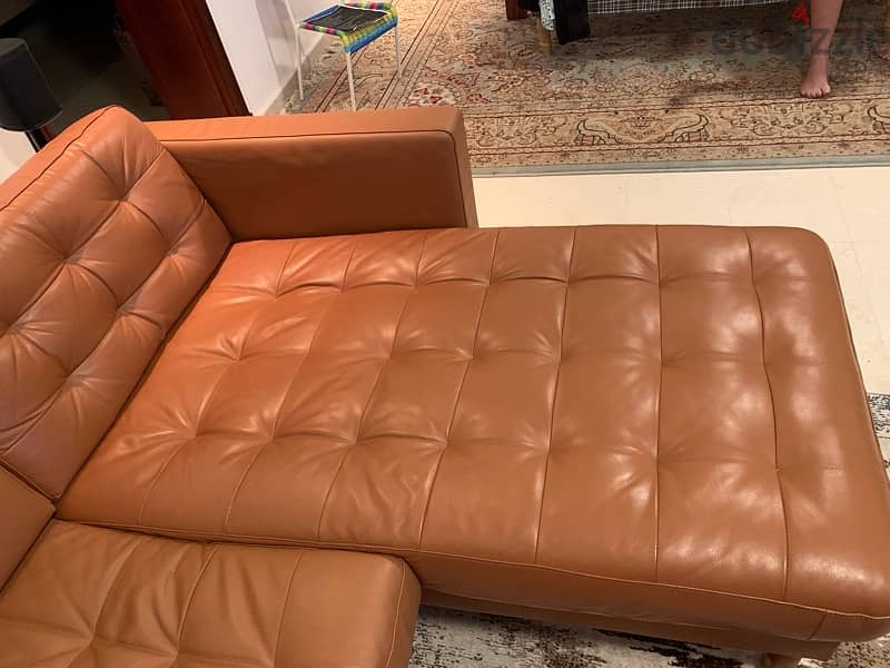 Ikea landskrona leather sofa 2